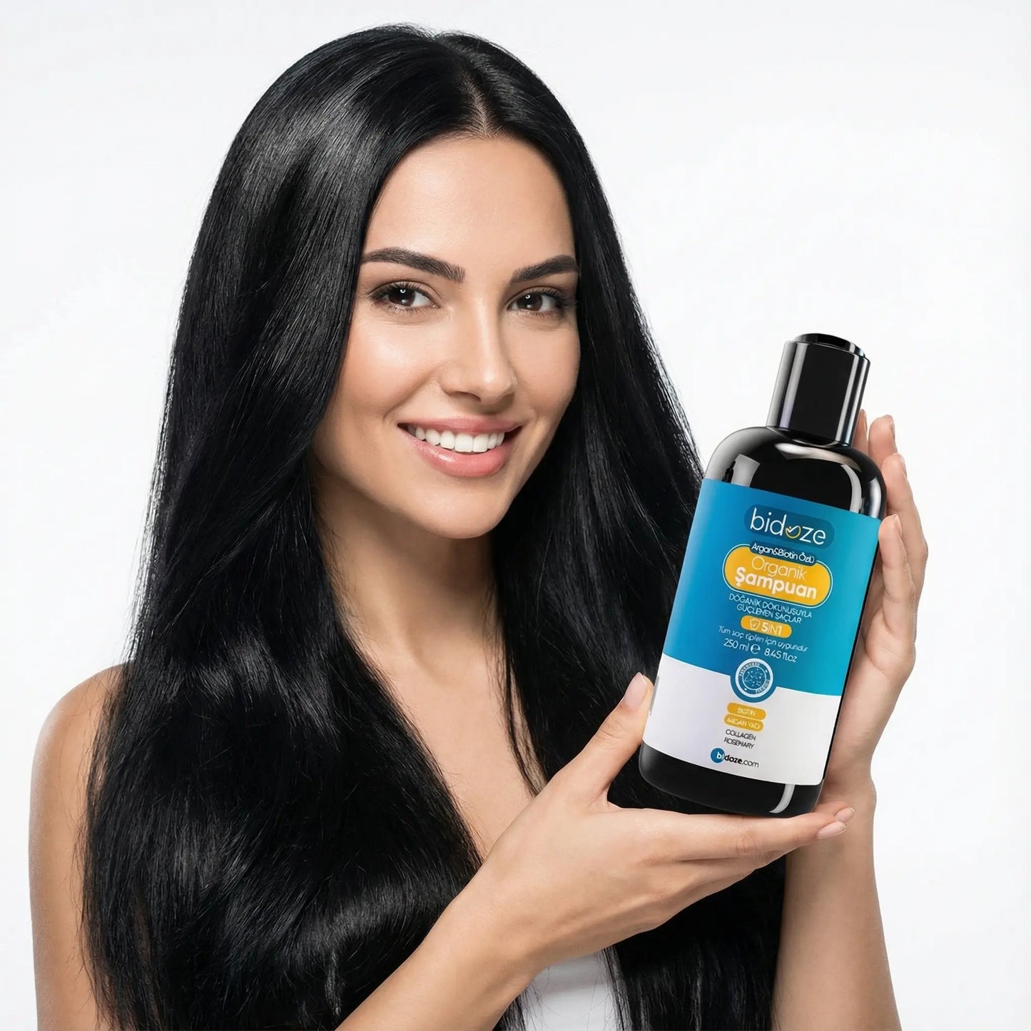 Bidoze Argan & Biotin Özlü Organik Şampuan 250 Ml. | Dökülme ve Kepek Karşıtı Onarıcı Bakım