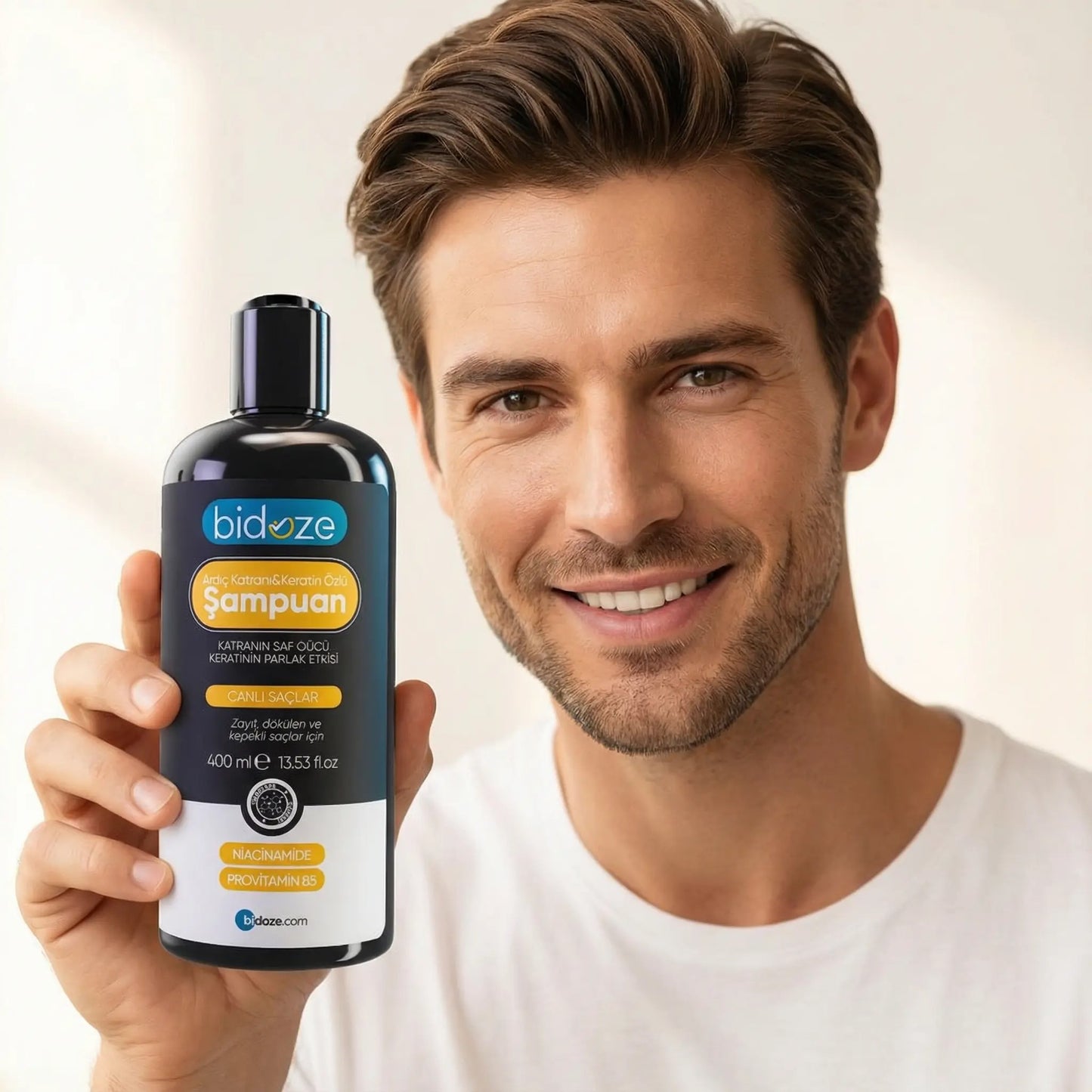 Bidoze Ardıç Katranı & Keratin Şampuanı 400 Ml | Kepek, Kaşıntı ve Dökülme Karşıtı